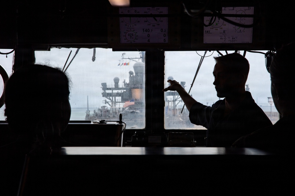 Midshipmen Visit USS Oscar Austin in Rota, Spain