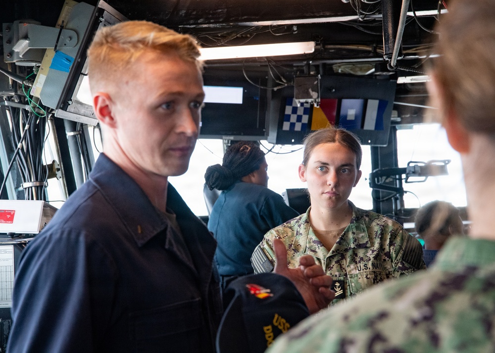 Midshipmen Visit USS Oscar Austin in Rota, Spain