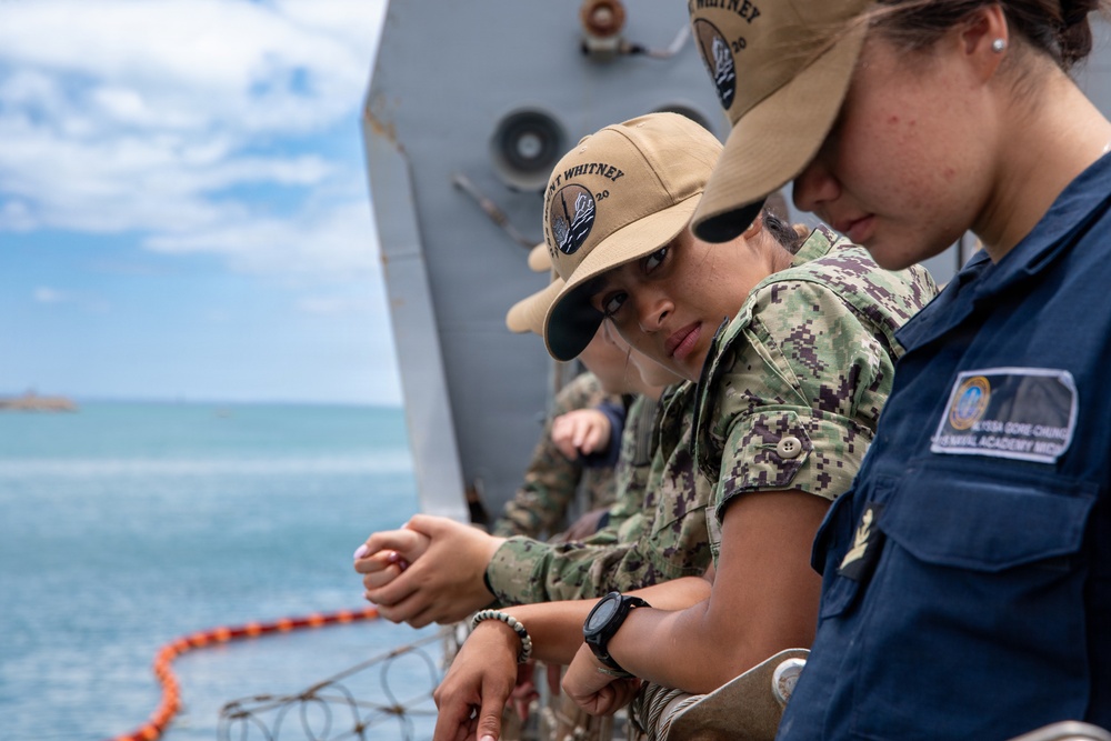 Midshipmen Visit USS Oscar Austin in Rota, Spain