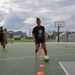 U.S. and U.K. soldiers participate in Armed Forces Entertainment All-Star Soccer Tour