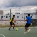 U.S. and U.K. soldiers participate in Armed Forces Entertainment All-Star Soccer Tour