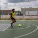 U.S. and U.K. soldiers participate in Armed Forces Entertainment All-Star Soccer Tour