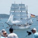 The German Navy training ship Gorch Fock participates in the Sail250 Boston Parade of Sail