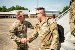 Familes and Friends welcome the 643rd Military Police Company