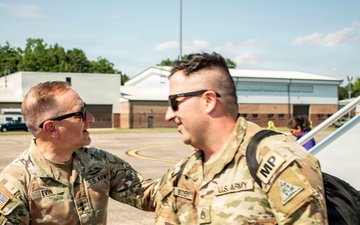Familes and Friends welcome the 643rd Military Police Company