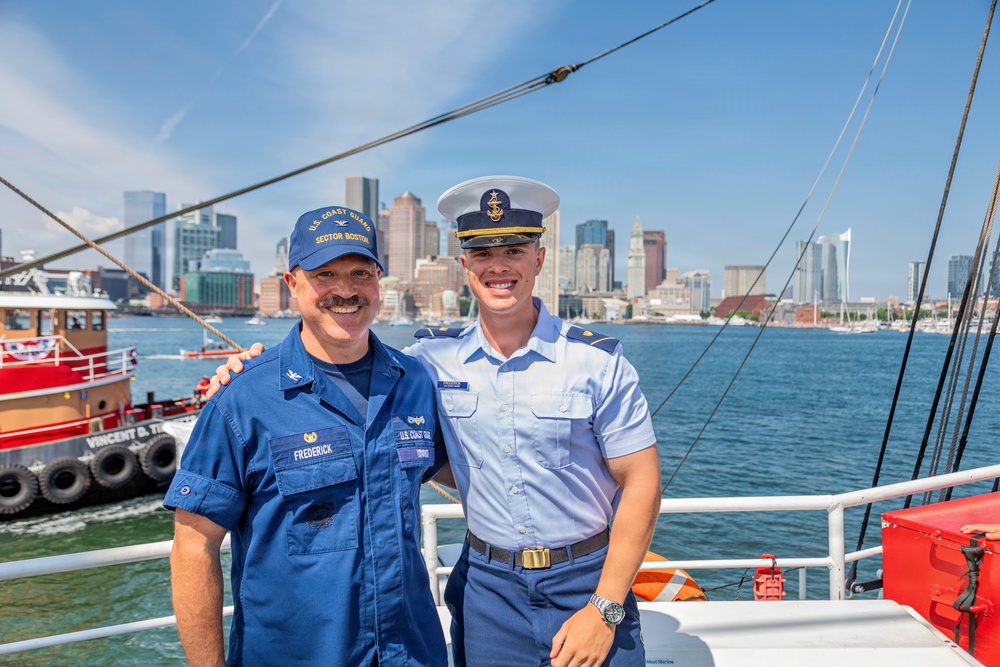 Coast Guard Cutter Eagle Participates in Sail Boston Parade of Sail
