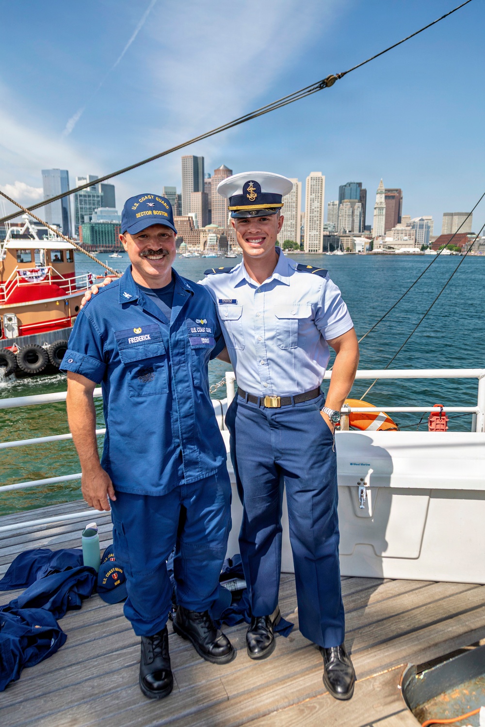Coast Guard Cutter Eagle Participates in Sail Boston Parade of Sail