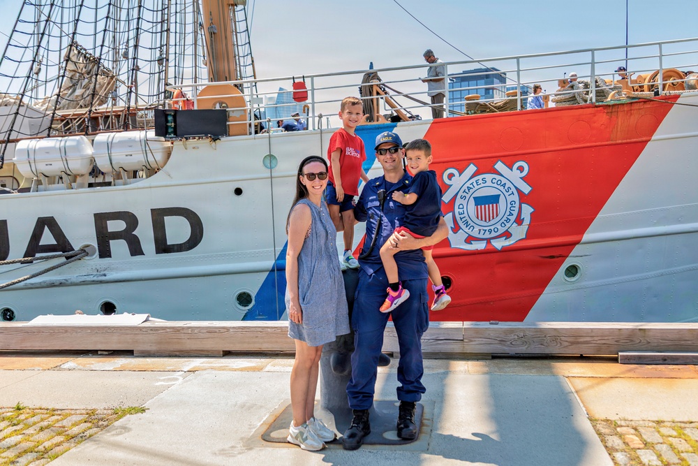 Coast Guard Cutter Eagle Participates in Sail Boston Parade of Sail