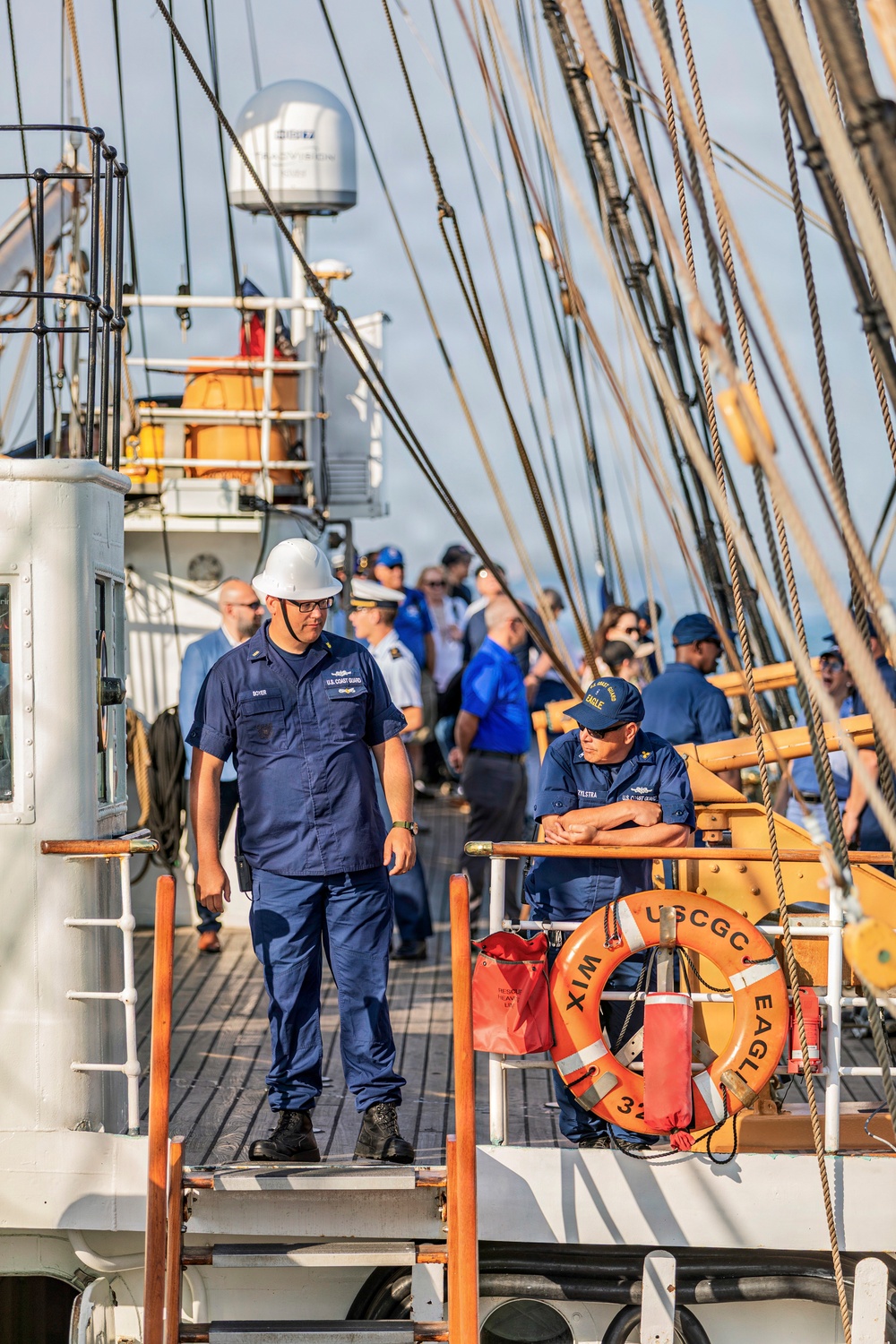 Coast Guard Cutter Eagle Participates in Sail Boston Parade of Sail