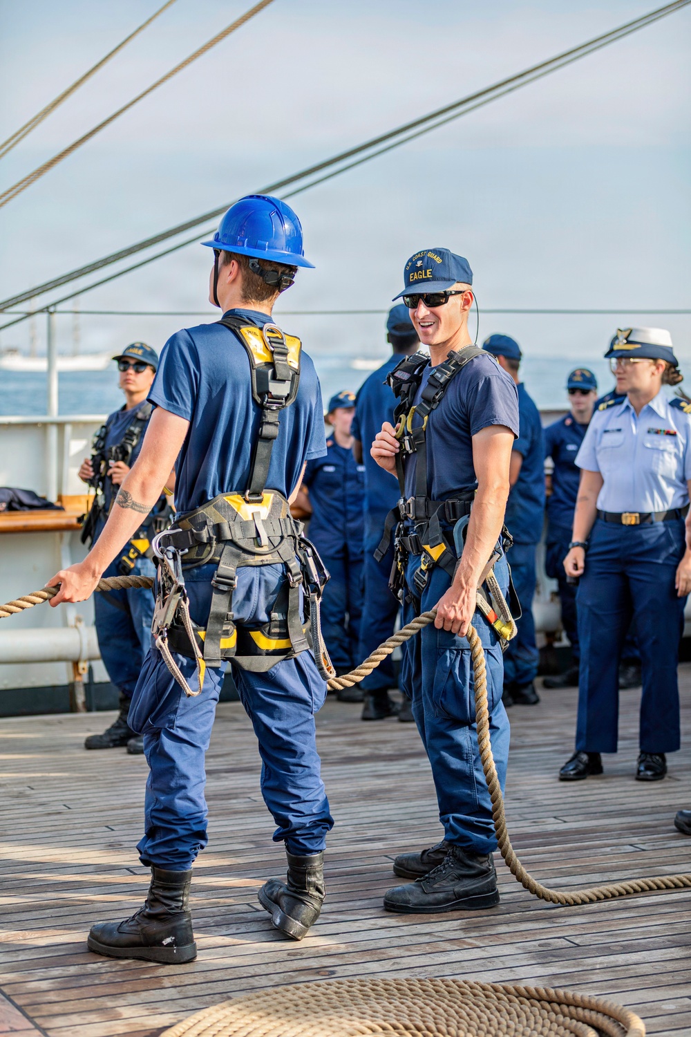 Coast Guard Cutter Eagle Participates in Sail Boston Parade of Sail
