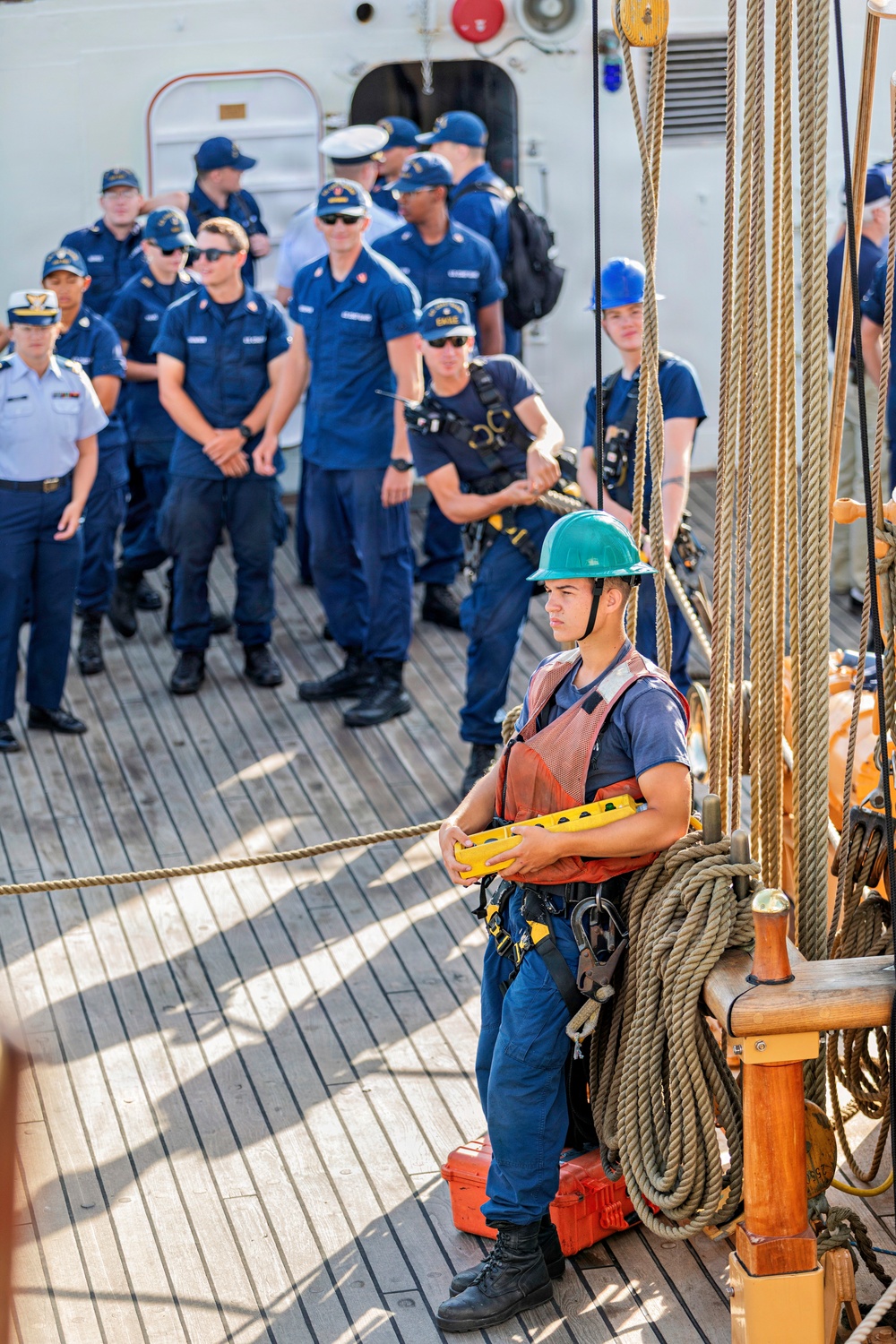 Coast Guard Cutter Eagle Participates in Sail Boston Parade of Sail