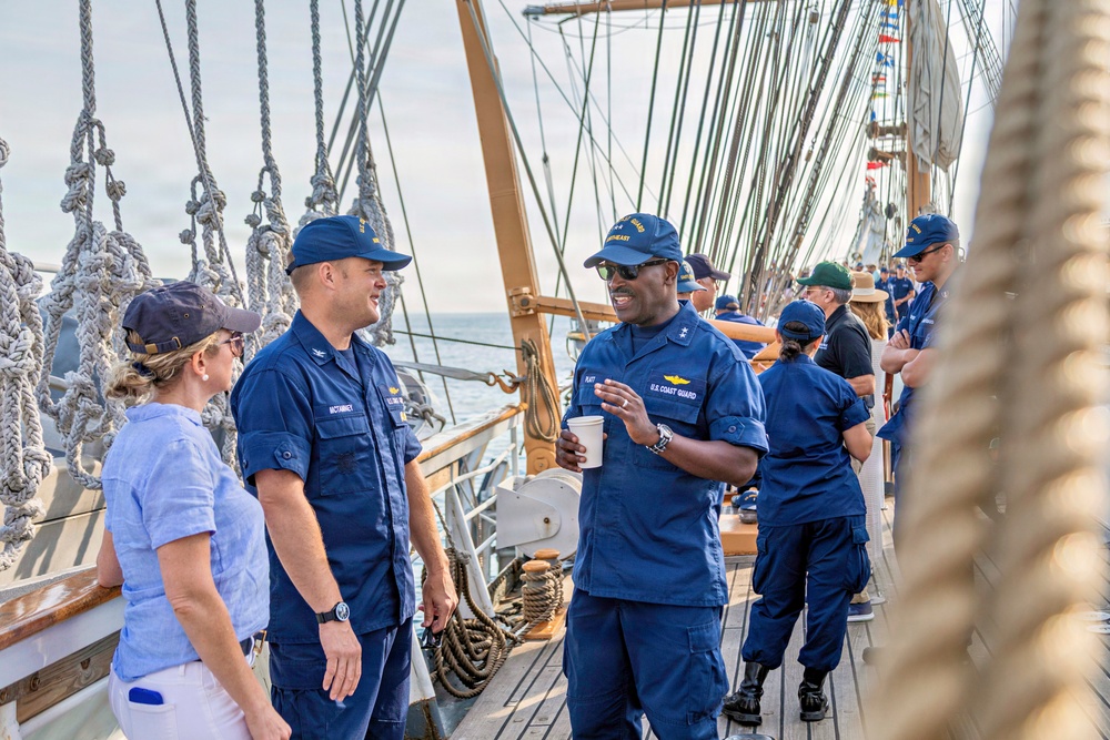 Coast Guard Cutter Eagle Participates in Sail Boston Parade of Sail