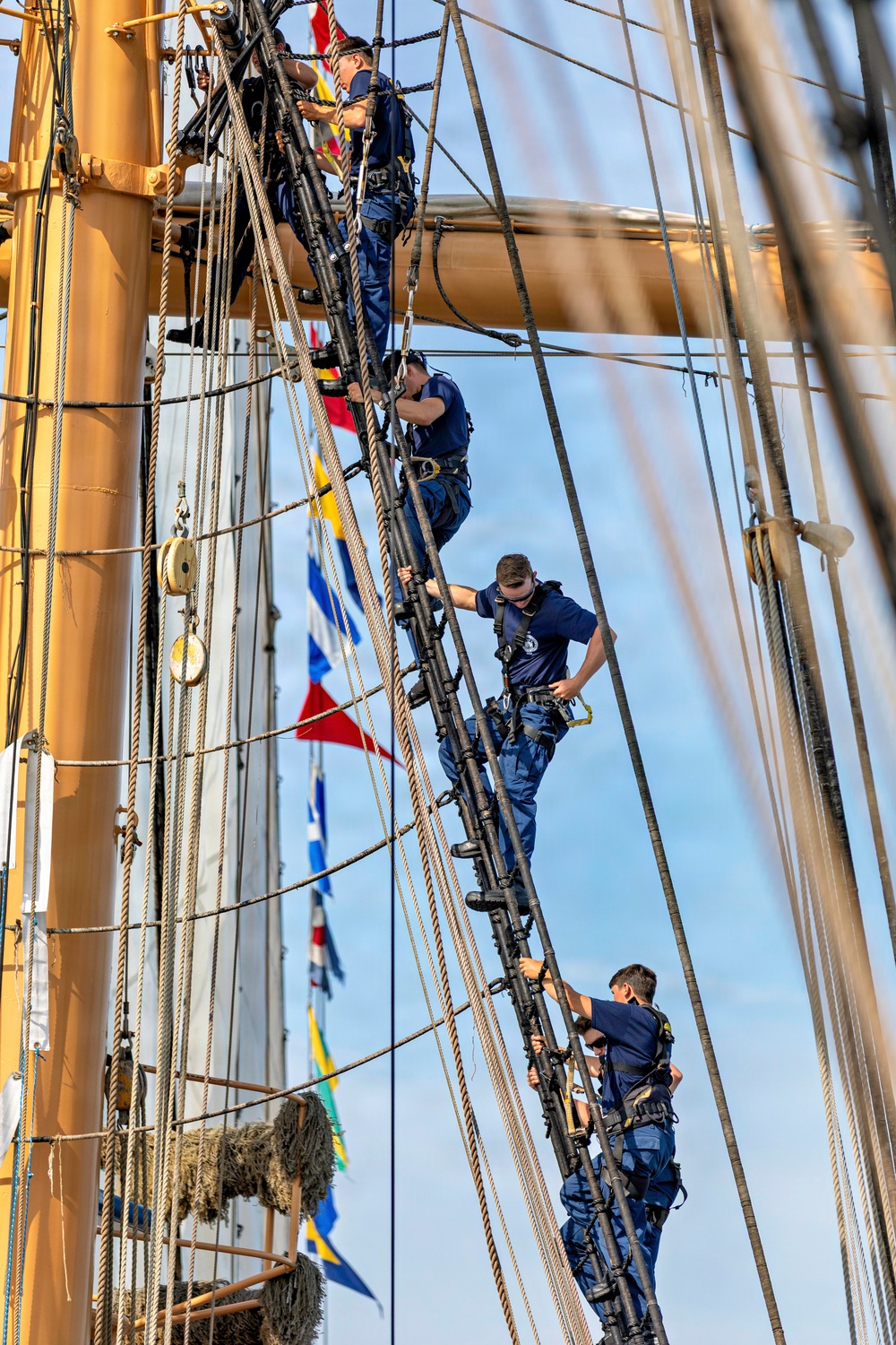 Coast Guard Cutter Eagle Participates in Sail Boston Parade of Sail