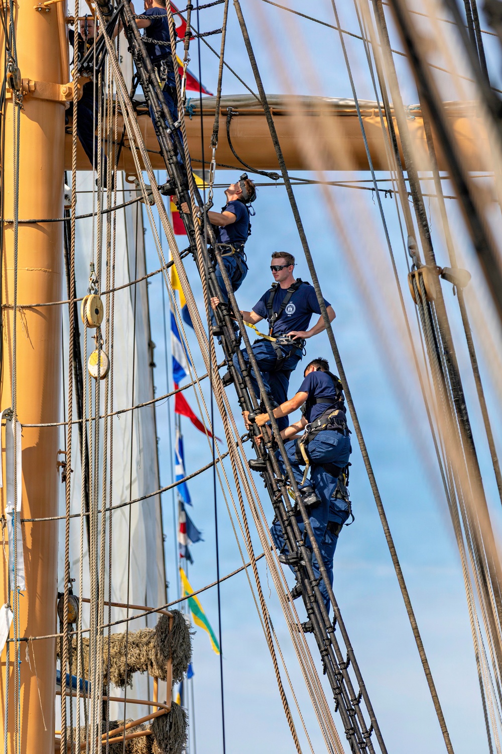 Coast Guard Cutter Eagle Participates in Sail Boston Parade of Sail