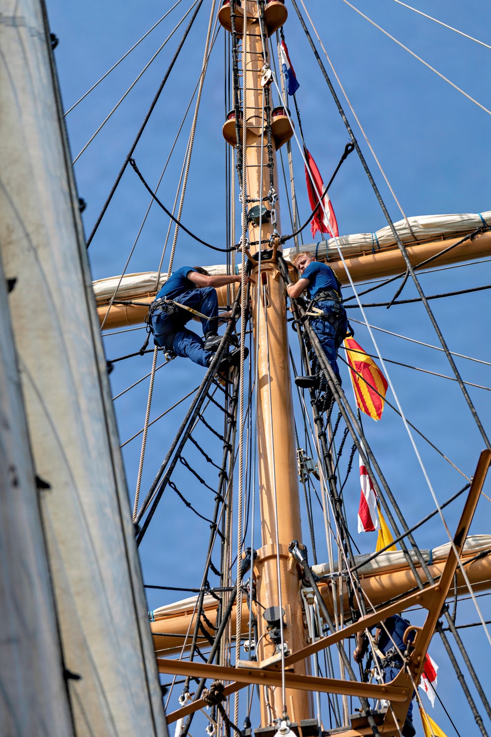 Coast Guard Cutter Eagle Participates in Sail Boston Parade of Sail