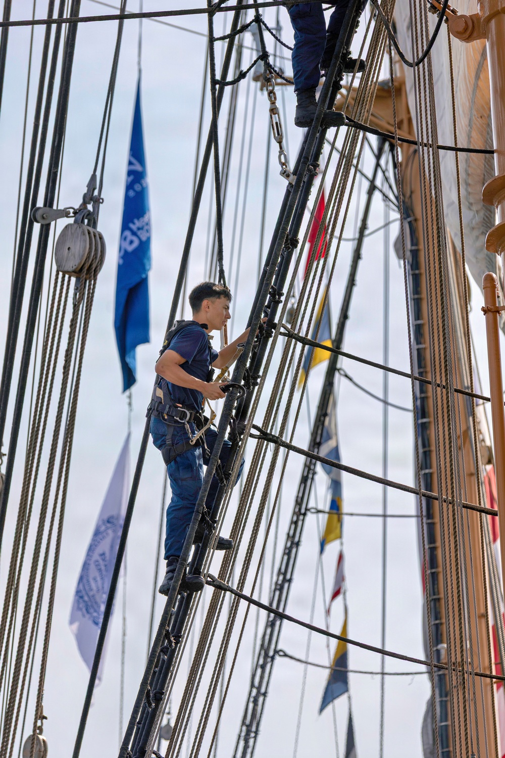 Coast Guard Cutter Eagle Participates in Sail Boston Parade of Sail