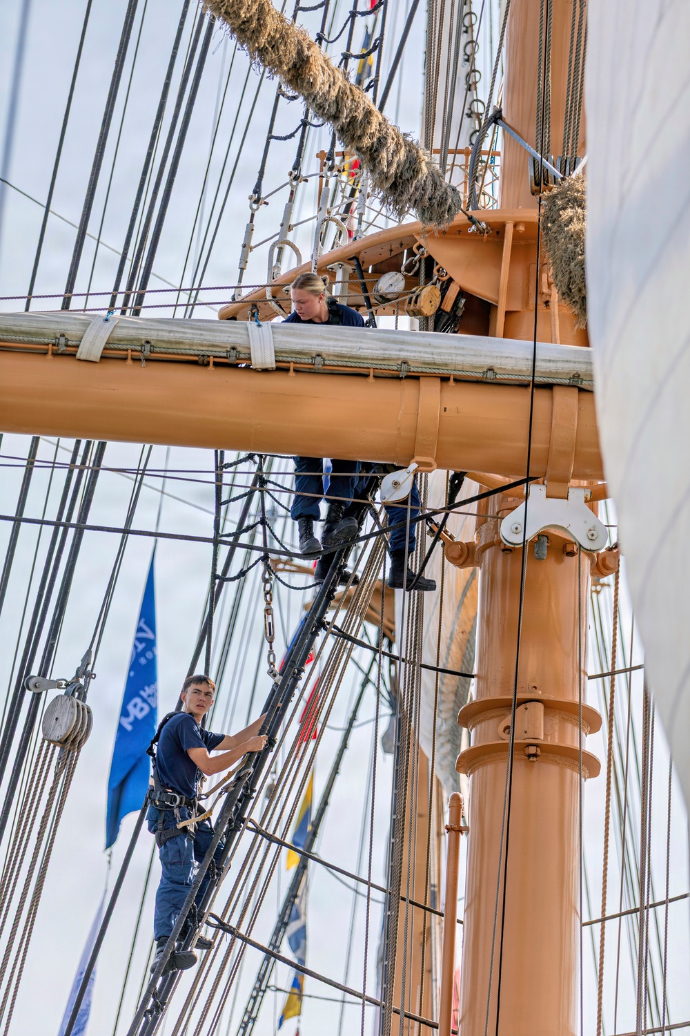 Coast Guard Cutter Eagle Participates in Sail Boston Parade of Sail