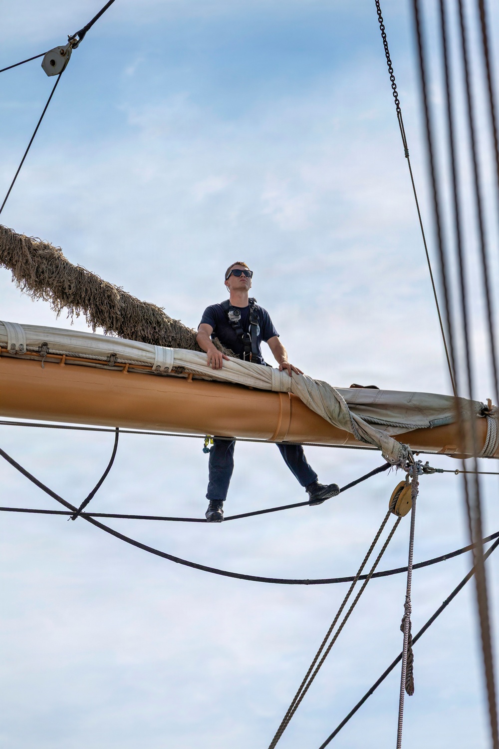 Coast Guard Cutter Eagle Participates in Sail Boston Parade of Sail