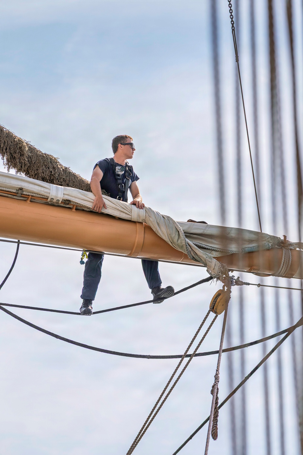 Coast Guard Cutter Eagle Participates in Sail Boston Parade of Sail