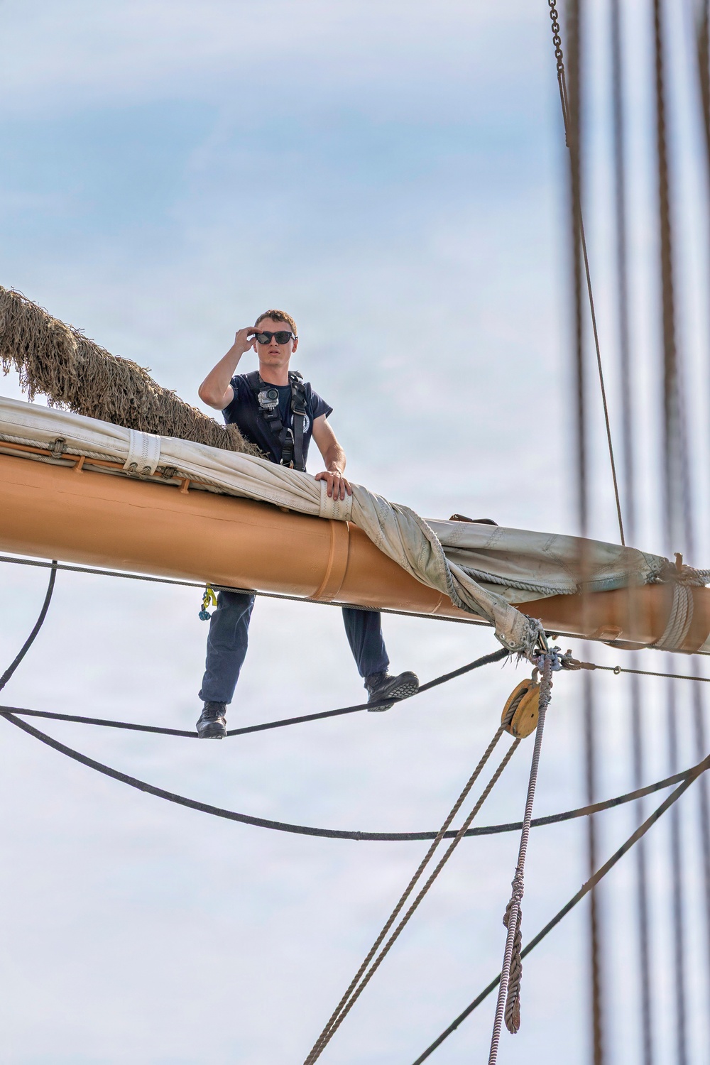 Coast Guard Cutter Eagle Participates in Sail Boston Parade of Sail