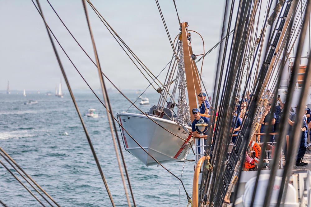 Coast Guard Cutter Eagle Participates in Sail Boston Parade of Sail