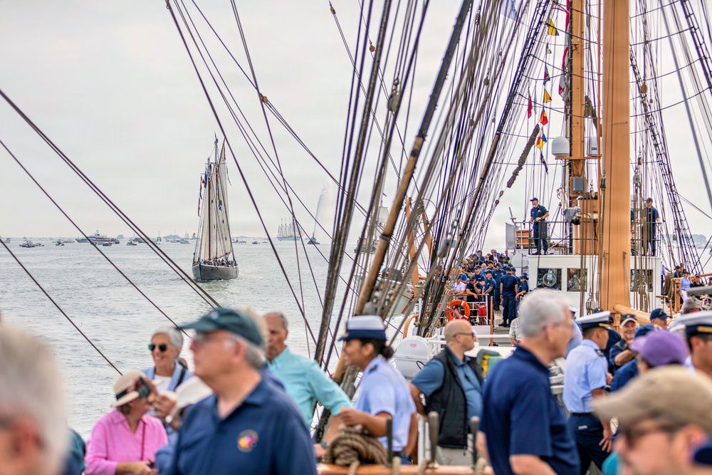 Coast Guard Cutter Eagle Participates in Sail Boston Parade of Sail