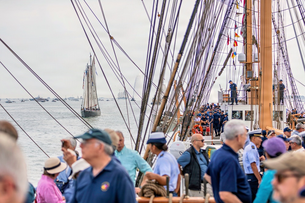 Coast Guard Cutter Eagle Participates in Sail Boston Parade of Sail