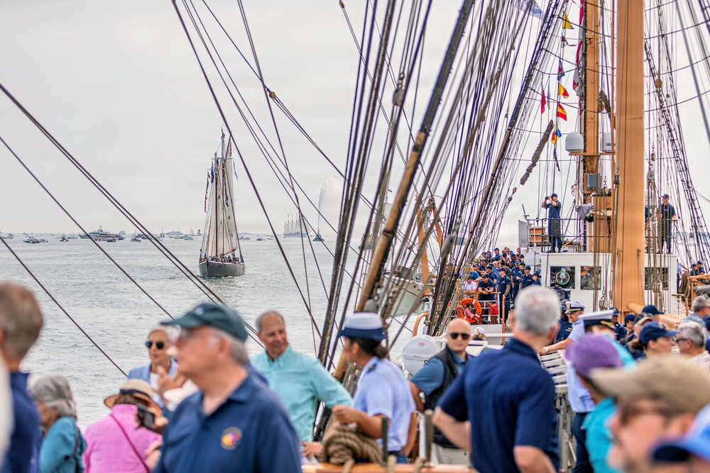 Coast Guard Cutter Eagle Participates in Sail Boston Parade of Sail