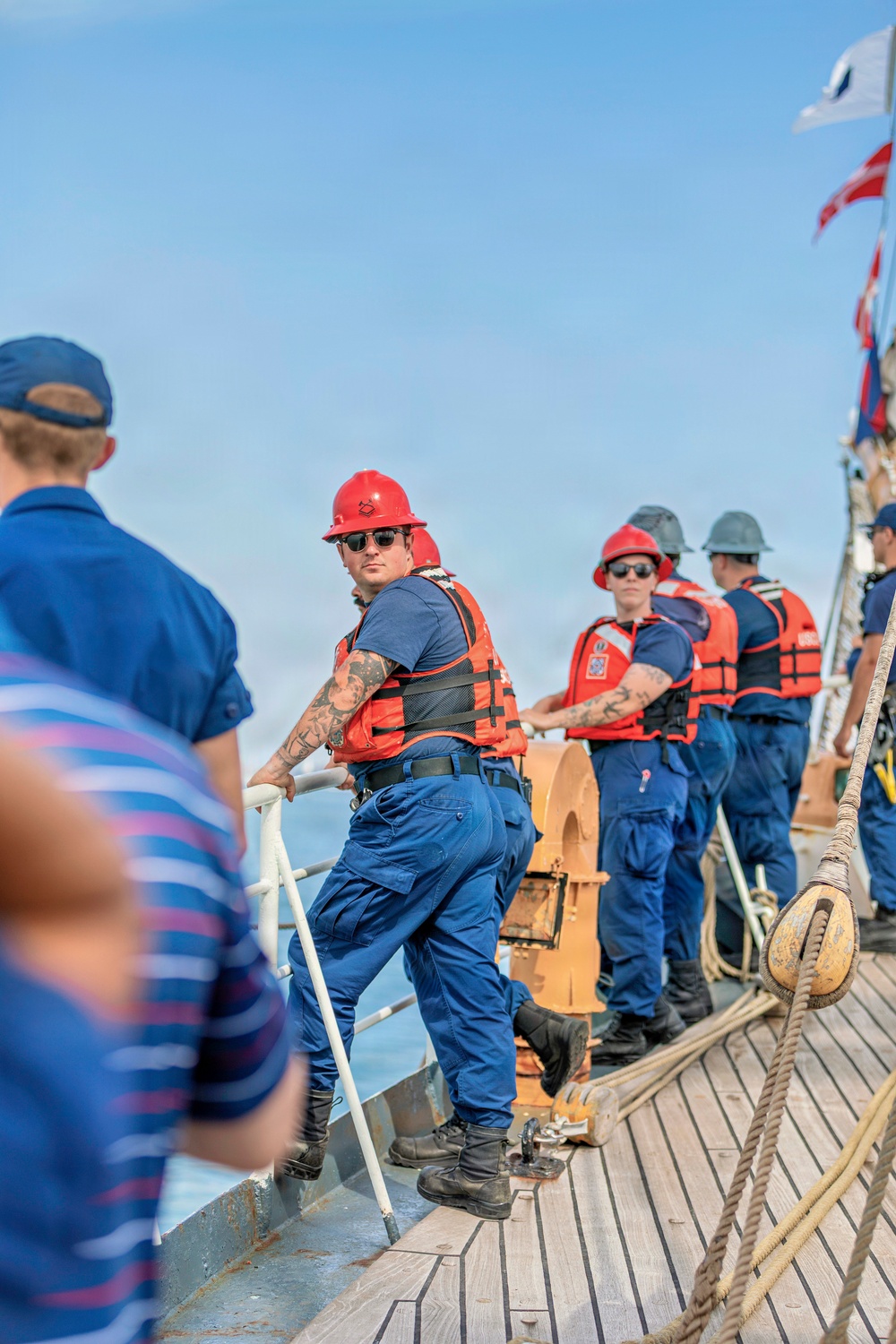 Coast Guard Cutter Eagle Participates in Sail Boston Parade of Sail