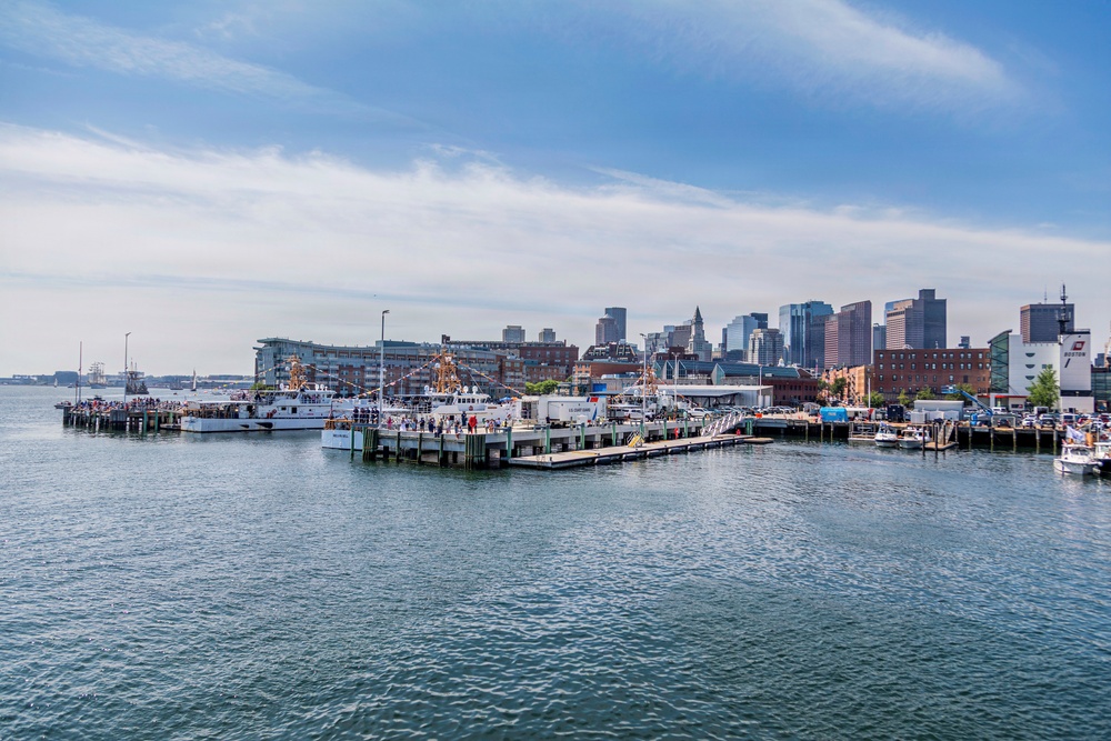 Coast Guard Cutter Eagle Participates in Sail Boston Parade of Sail