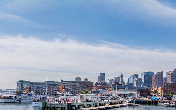 Coast Guard Cutter Eagle Participates in Sail Boston Parade of Sail