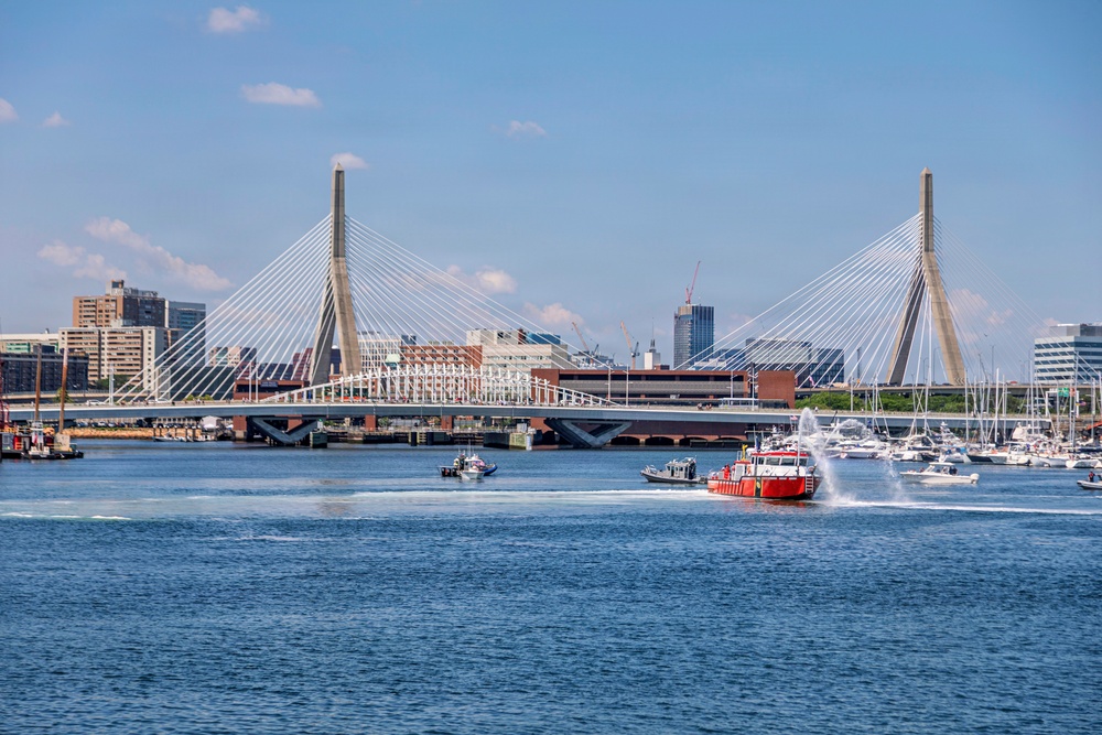 Coast Guard Cutter Eagle Participates in Sail Boston Parade of Sail