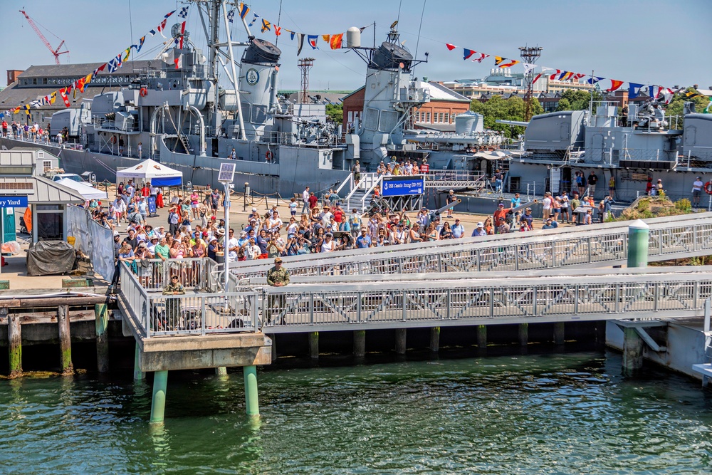 Coast Guard Cutter Eagle Participates in Sail Boston Parade of Sail
