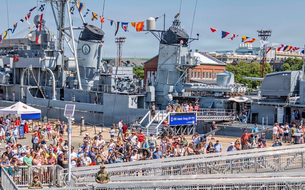 Coast Guard Cutter Eagle Participates in Sail Boston Parade of Sail