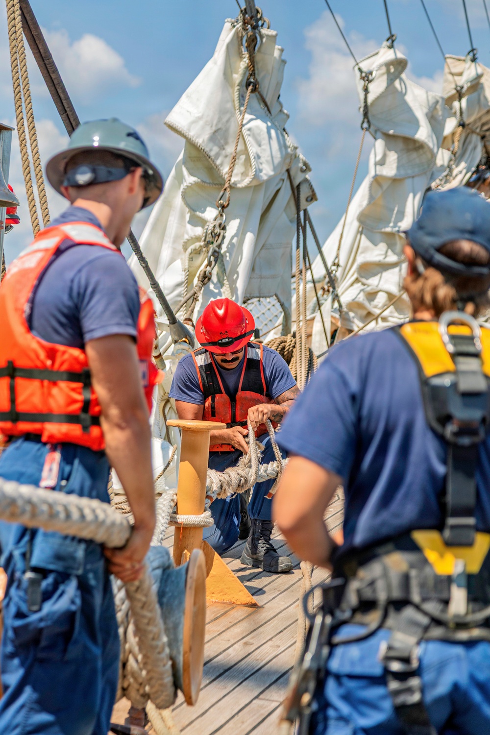 Coast Guard Cutter Eagle Participates in Sail Boston Parade of Sail
