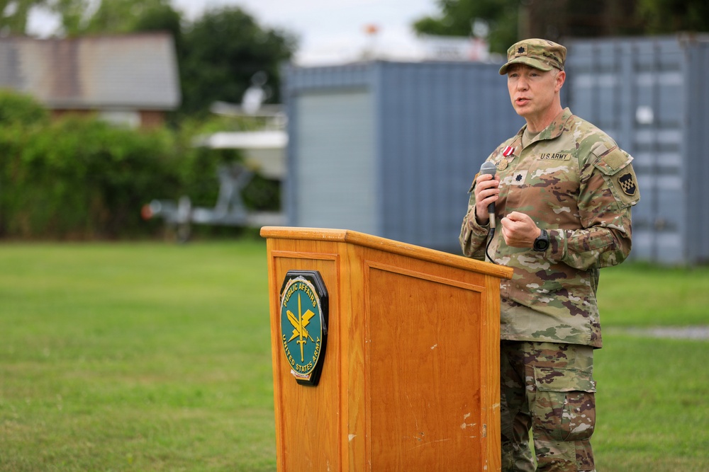 361st Theater Public Affairs Support Element Change of Command Ceremony