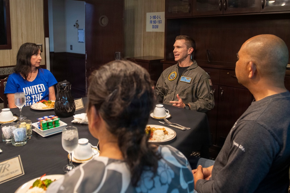 USS Theodore Roosevelt (CVN 71) Executive Officer hosts distinguished visitors during RIMPAC 26