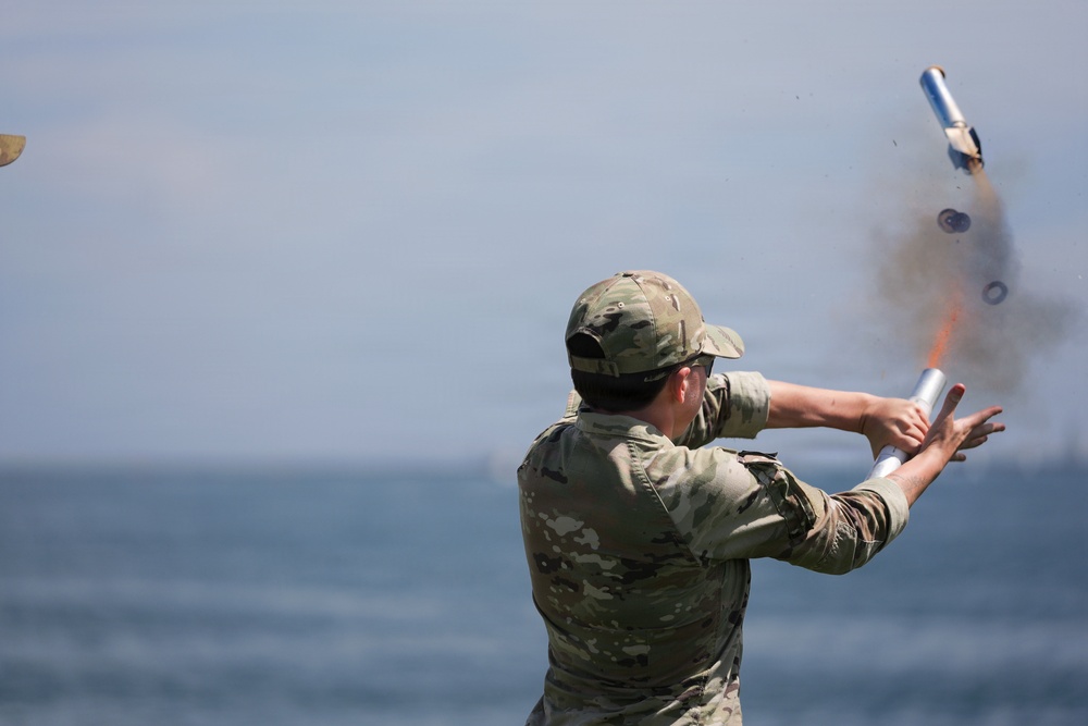 PSU 311 Conducts Pyrotechnic Training Exercise at Base Los Angeles / Long Beach
