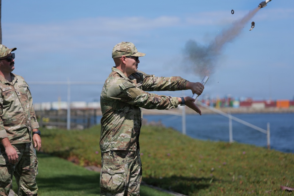 PSU 311 Conducts Pyrotechnic Training Exercise at Base Los Angeles / Long Beach