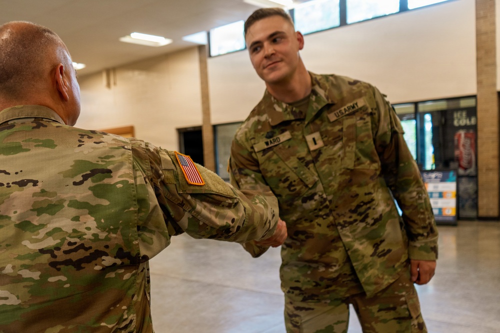 Ward Promoted to First Lieutenant
