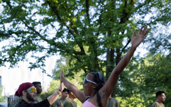 U.S. Marines and Bostonians participate in Sunrise Run Event