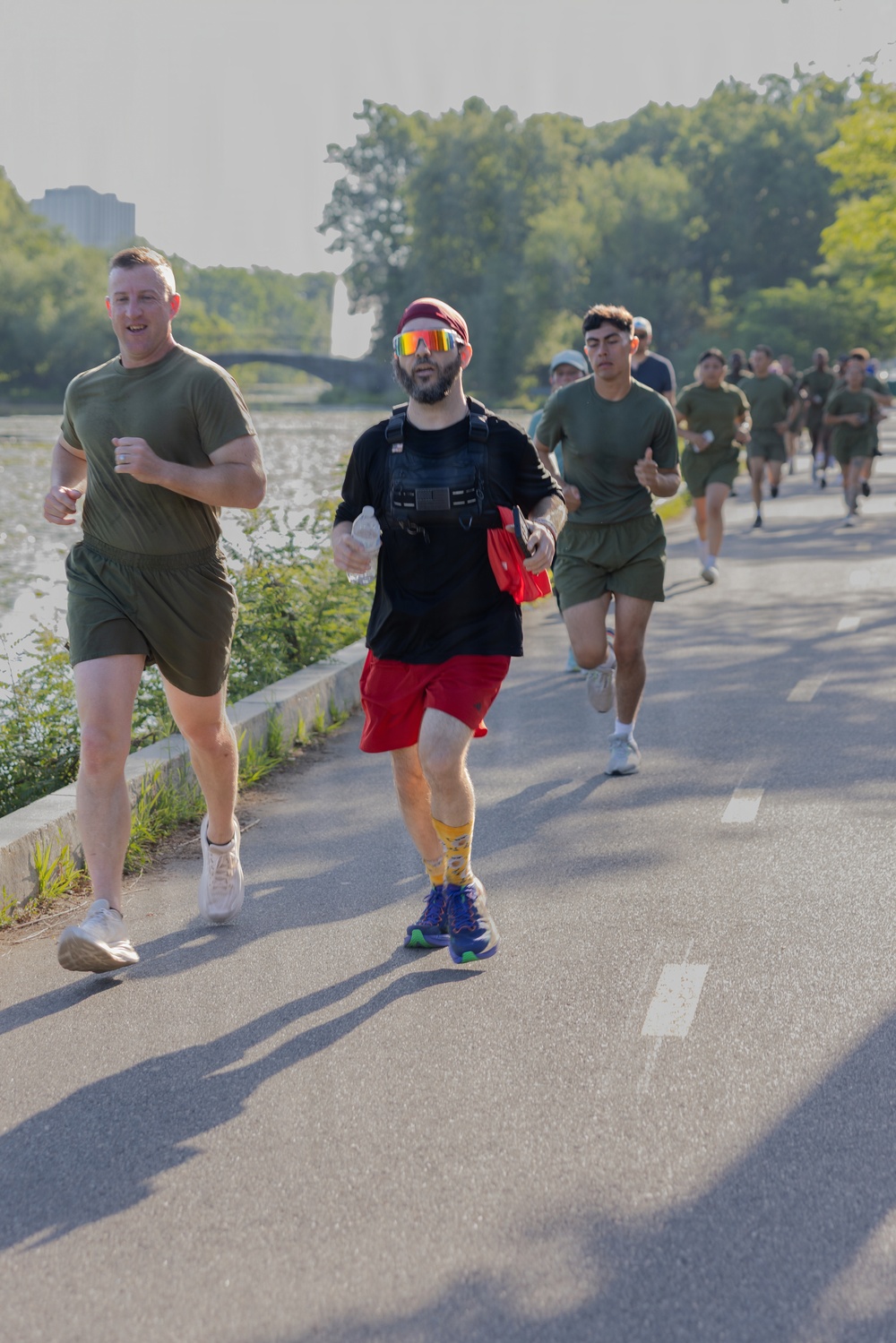 U.S. Marines and Bostonians participate in Sunrise Run Event