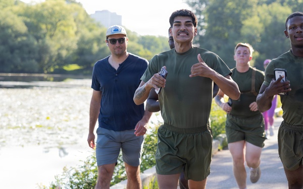 U.S. Marines and Bostonians participate in Sunrise Run Event