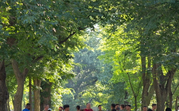 U.S. Marines and Bostonians participate in Sunrise Run Event