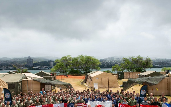 RIMPAC 26 CCTF meets with humanitarian assistance and disaster relief camp