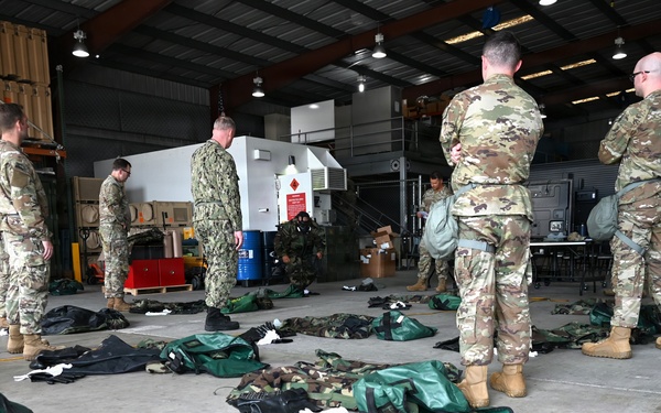 Coast Guard Port Security Unit trains with CBRNE uniforms
