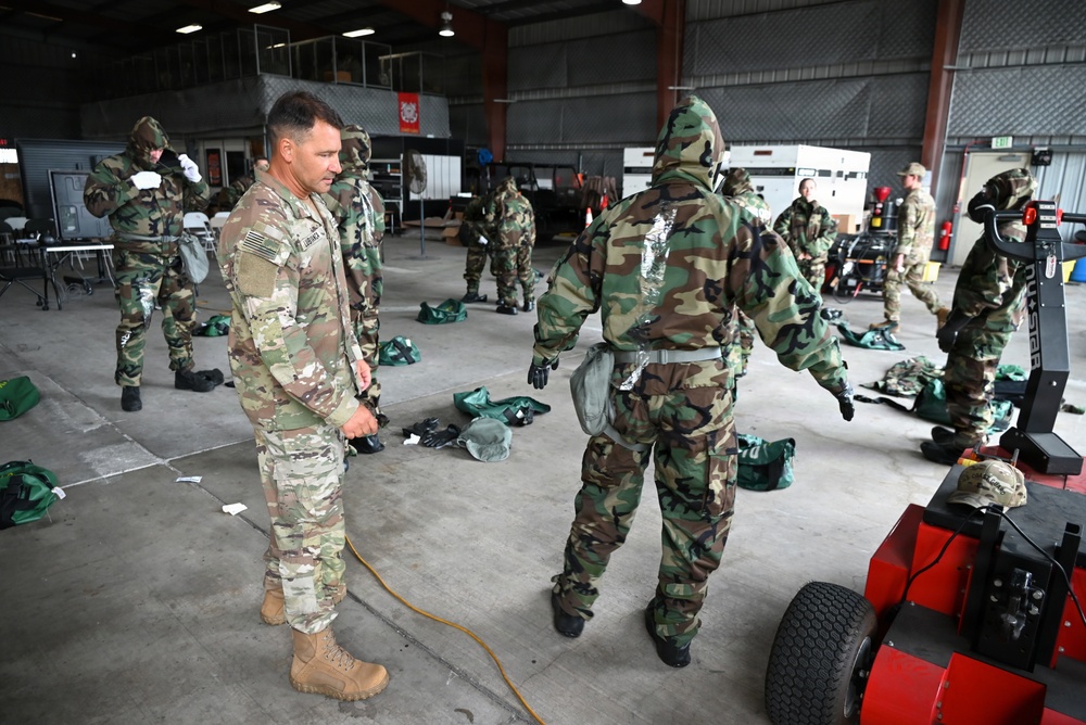 PSU 311 trains with CBRNE uniforms