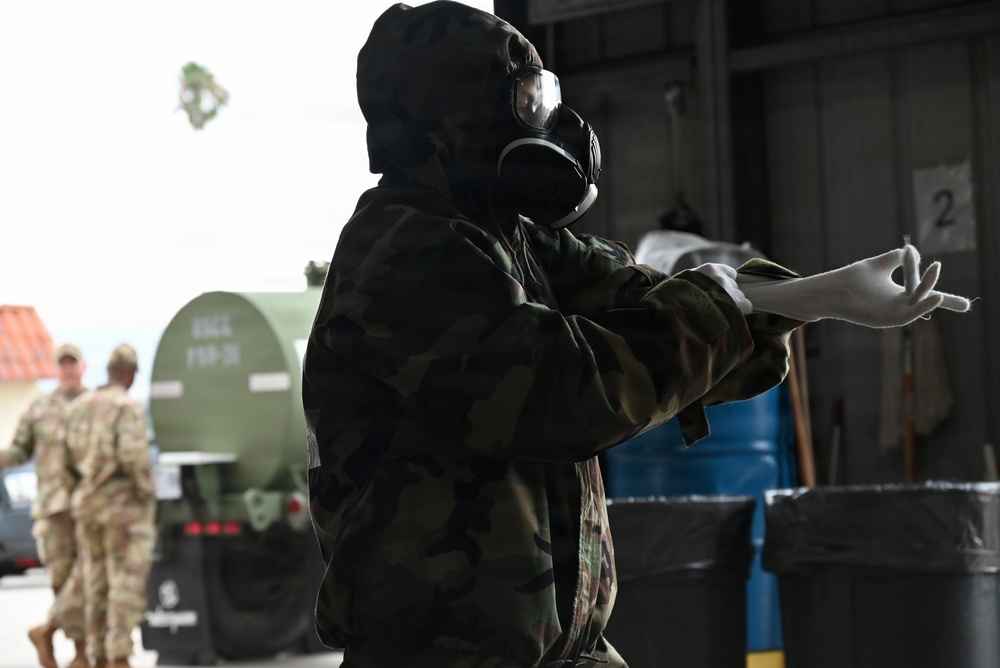 Coast Guard trains with CBRNE suits