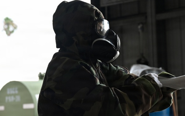 Coast Guard trains with CBRNE suits