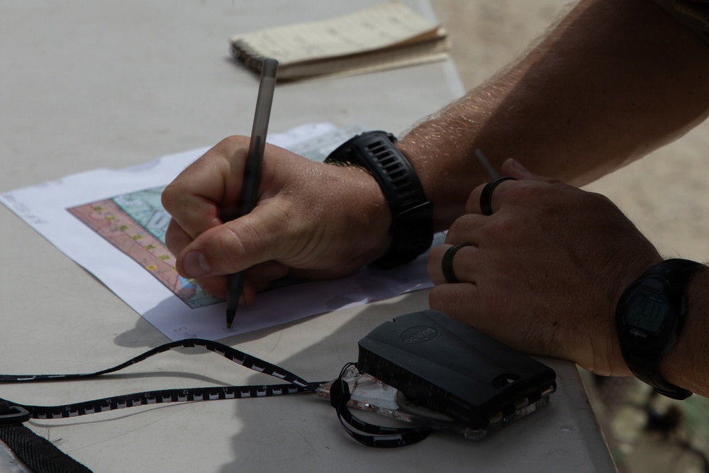 Best Warrior Competitors Conduct Land Navigation, Modified Resection